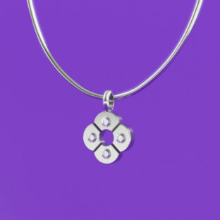 ジュエリーデザイン:Four Leaf Pendant