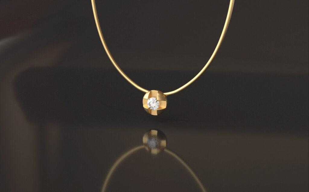 ジュエリーデザイン ラウンドクロス